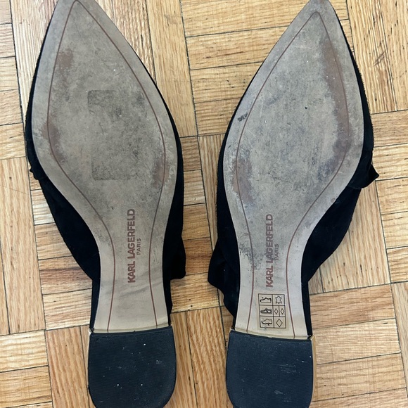 Karl Lagerfeld black mule Size US 7 - Picture 2 of 2